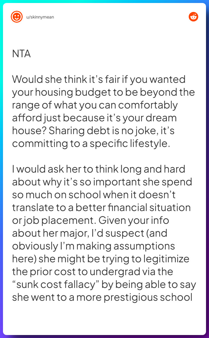 Comment from u/skinnymean