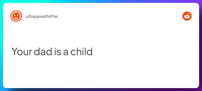 Comment from u/bayareathrifter