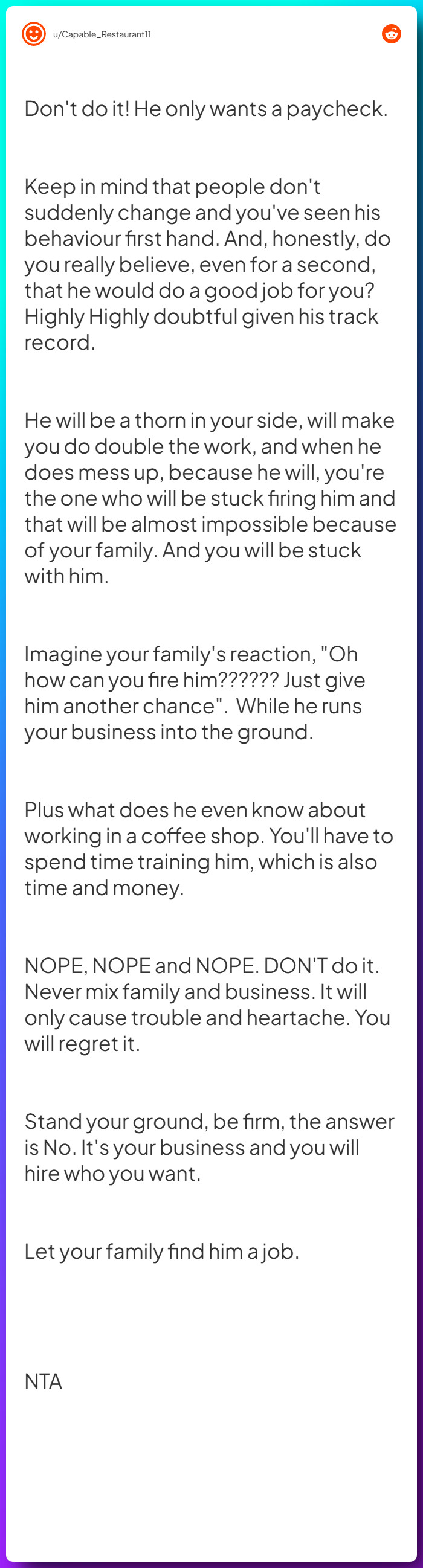 Comment from u/Capable_Restaurant11