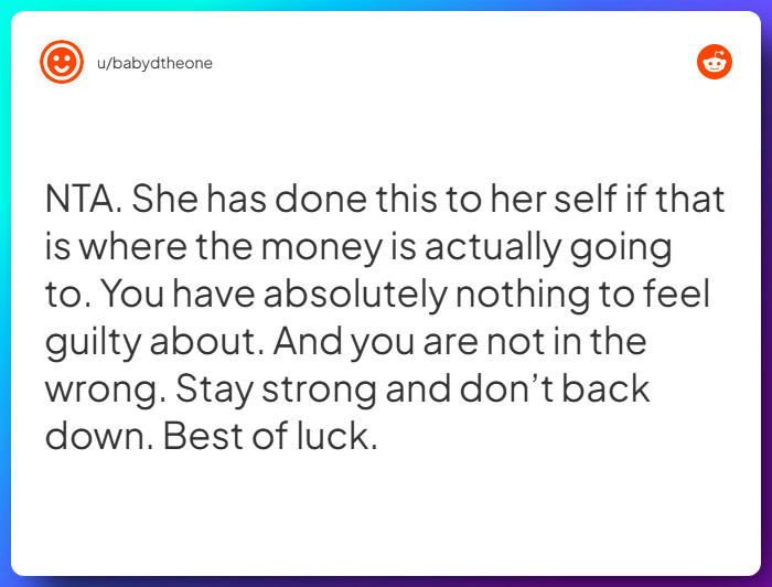 Comment from u/babydtheone