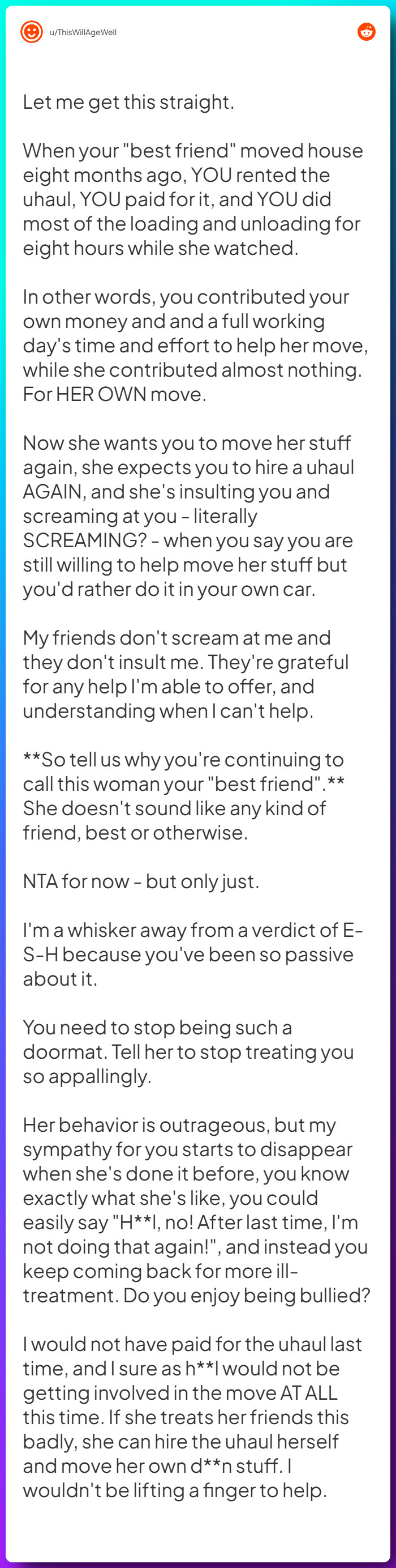 Comment from u/ThisWillAgeWell