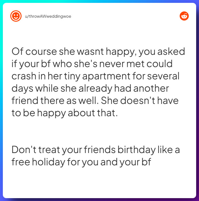 Comment from u/throwAWweddingwoe