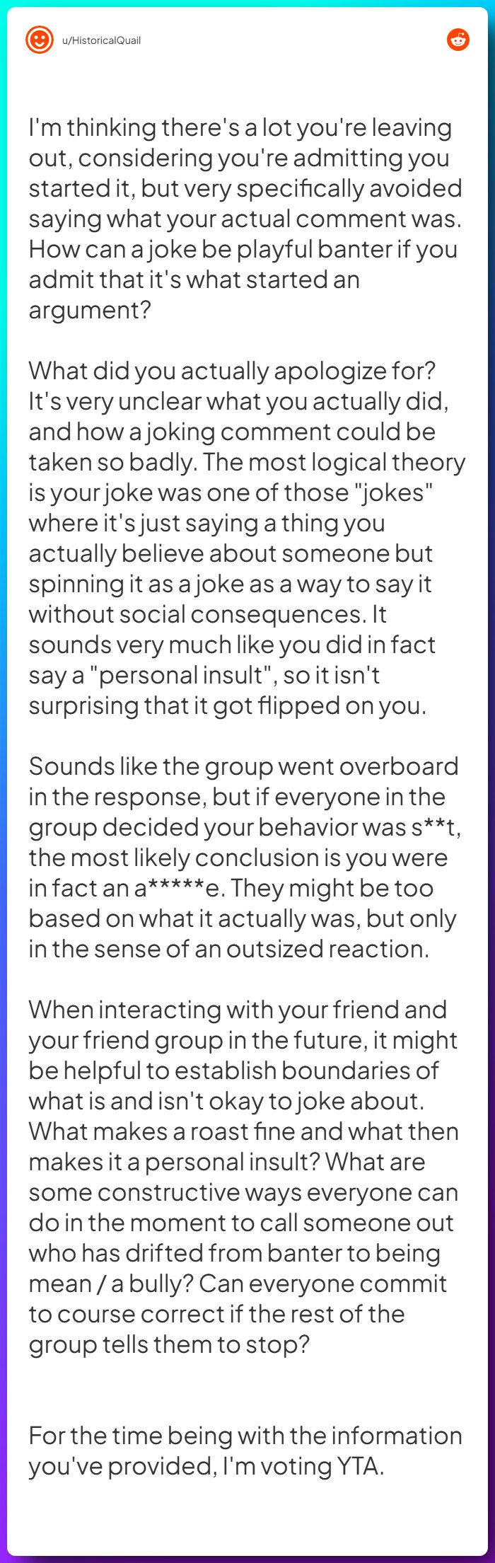 Comment from u/HistoricalQuail