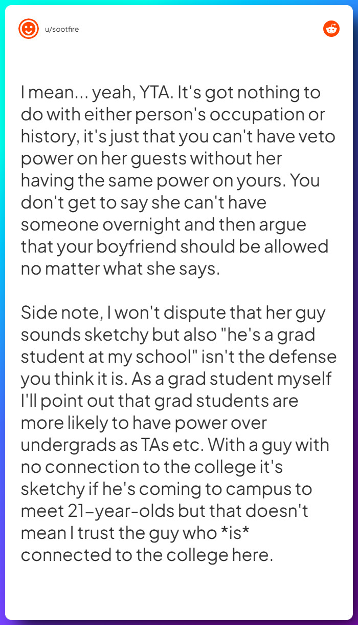 Comment from u/sootfire