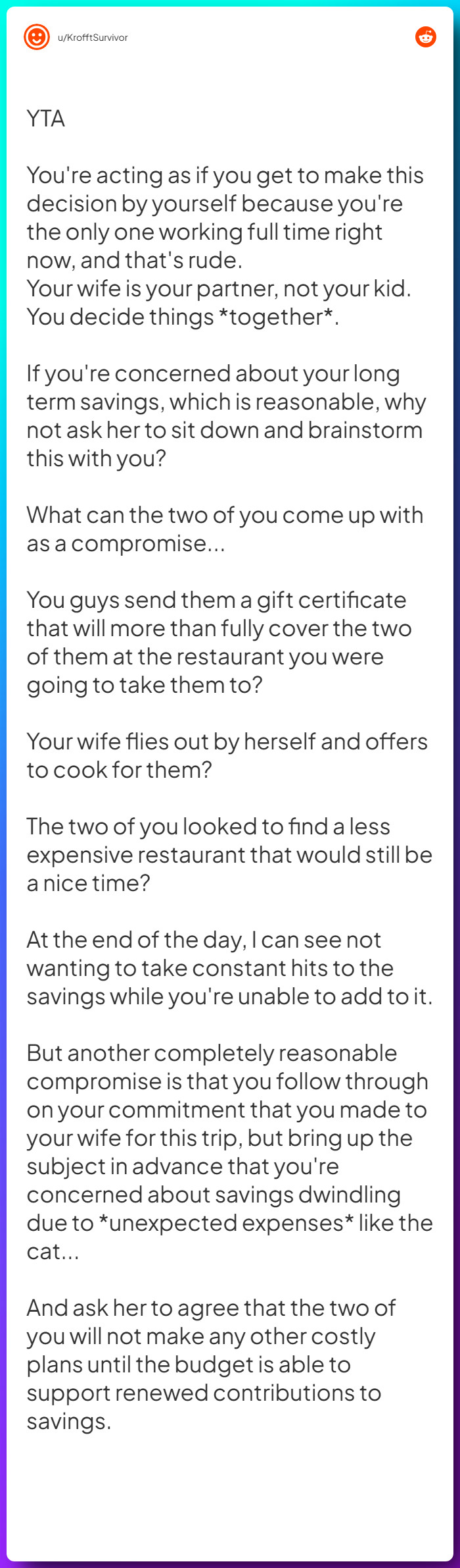 Comment from u/KrofftSurvivor