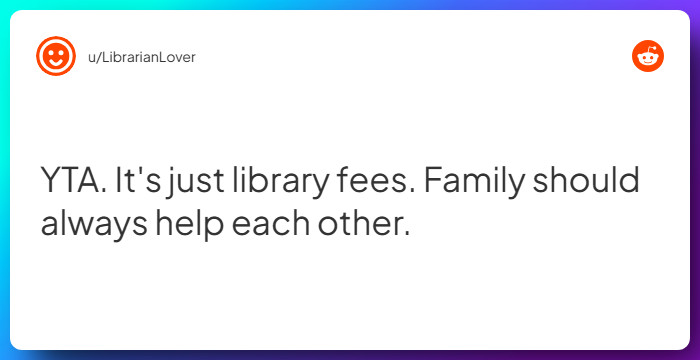 Comment from u/LibrarianLover