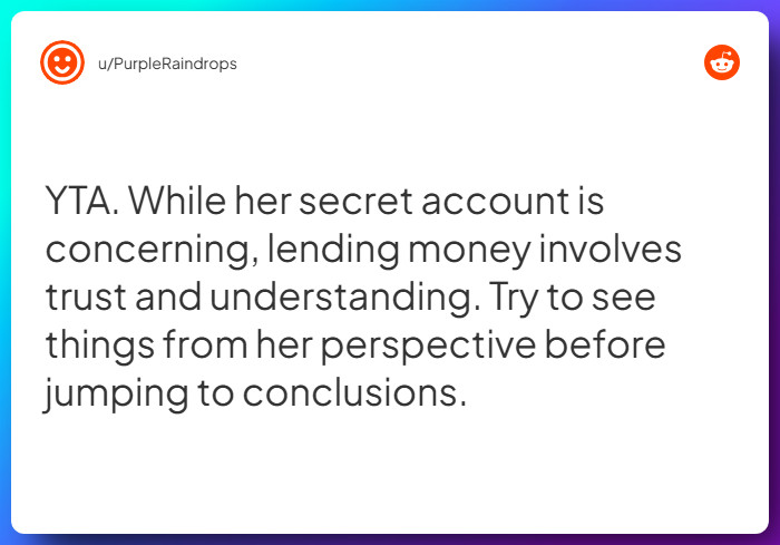 Comment from u/PurpleRaindrops