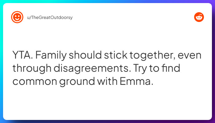 Comment from u/TheGreatOutdoorsy