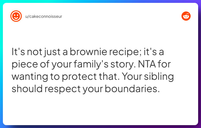 Comment from u/cakeconnoisseur