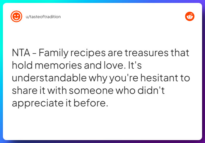 Comment from u/tasteoftradition