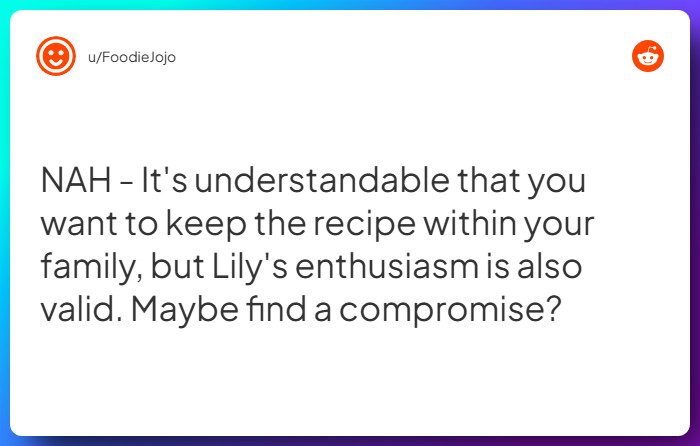 Comment from u/FoodieJojo