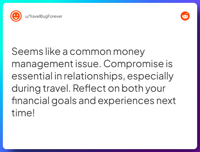 Comment from u/TravelBugForever