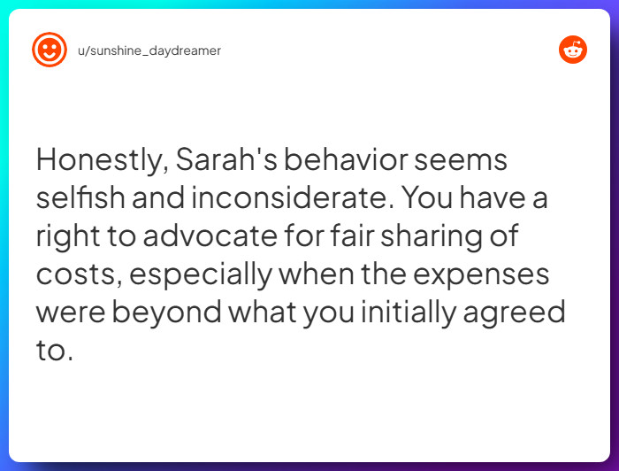 Comment from u/sunshine_daydreamer