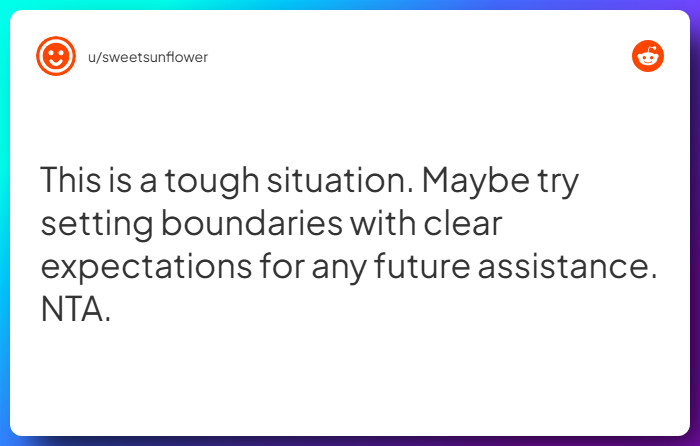 Comment from u/sweetsunflower