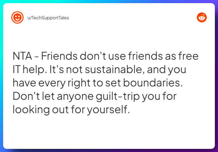 Comment from u/TechSupportTales