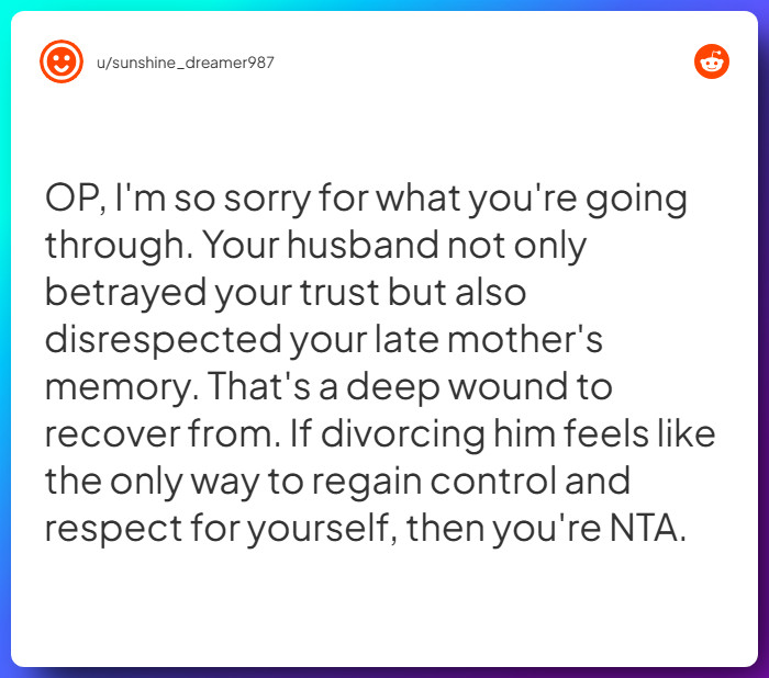 Comment from u/sunshine_dreamer987