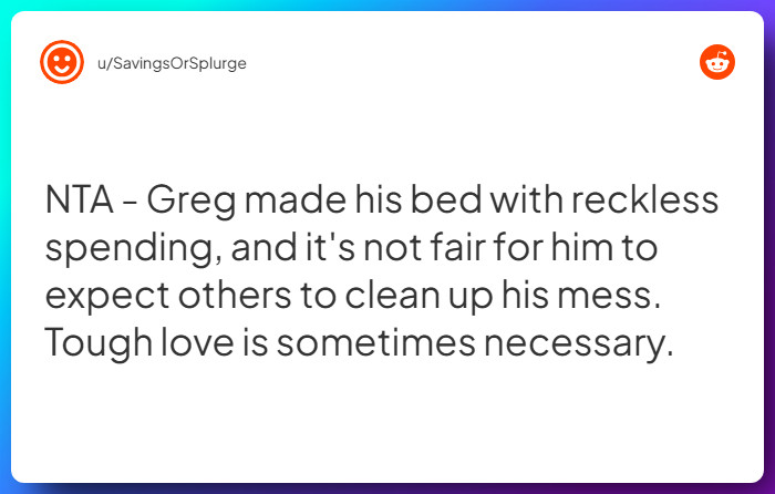 Comment from u/SavingsOrSplurge