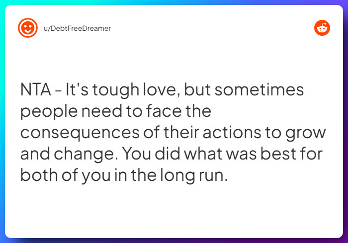 Comment from u/DebtFreeDreamer