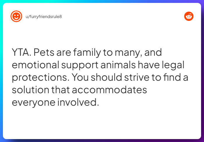 Comment from u/furryfriendsrule8