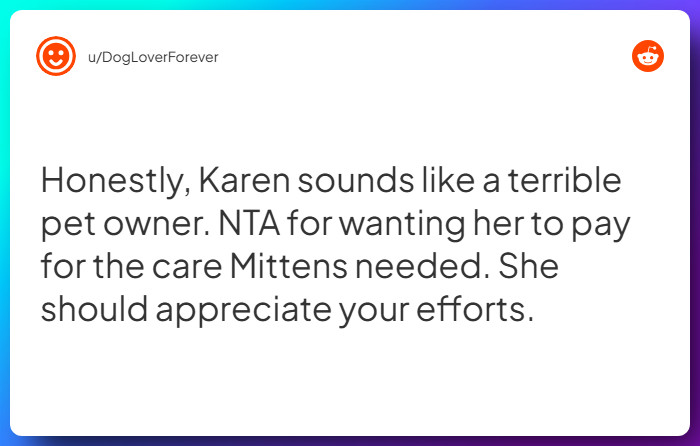 Comment from u/DogLoverForever