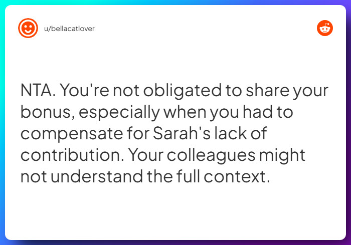 Comment from u/bellacatlover