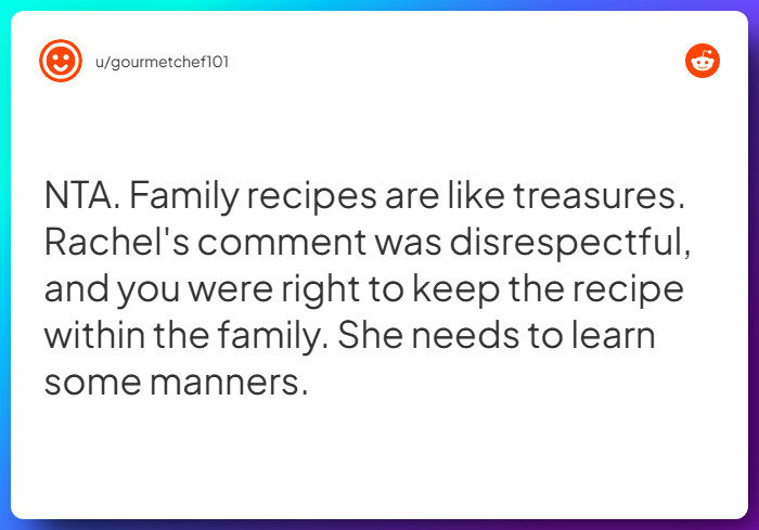 Comment from u/gourmetchef101