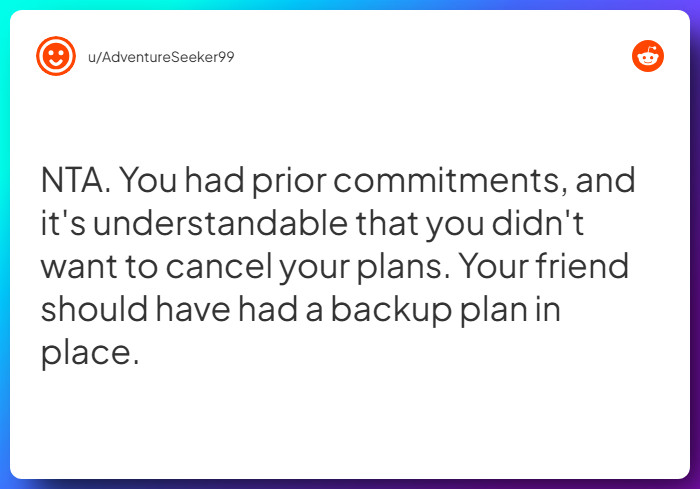 Comment from u/AdventureSeeker99