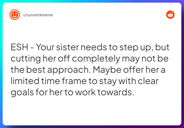 Comment from u/sunsetdreamer