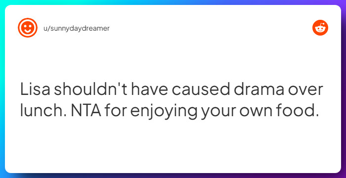 Comment from u/sunnydaydreamer