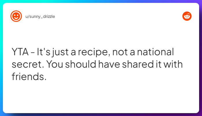 Comment from u/sunny_drizzle