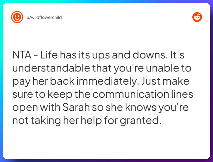 Comment from u/wildflowerchild