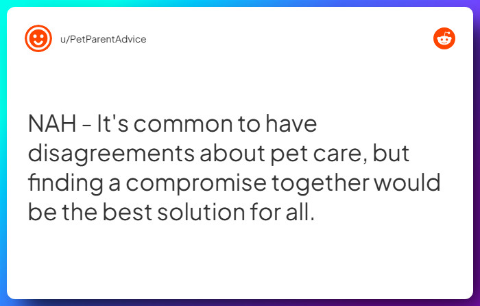 Comment from u/PetParentAdvice