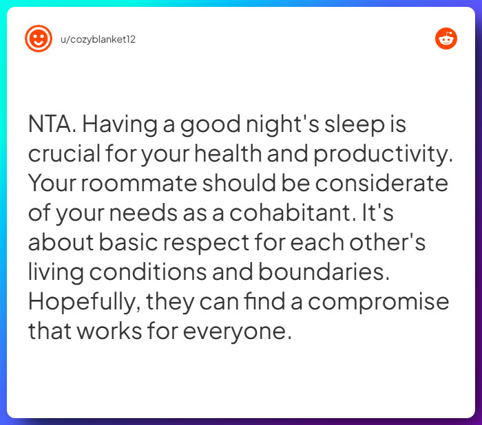 Comment from u/cozyblanket12