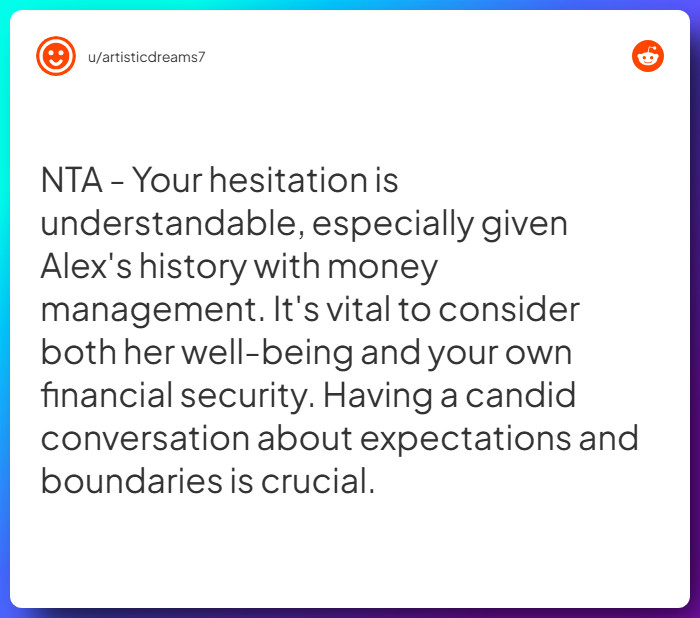 Comment from u/artisticdreams7