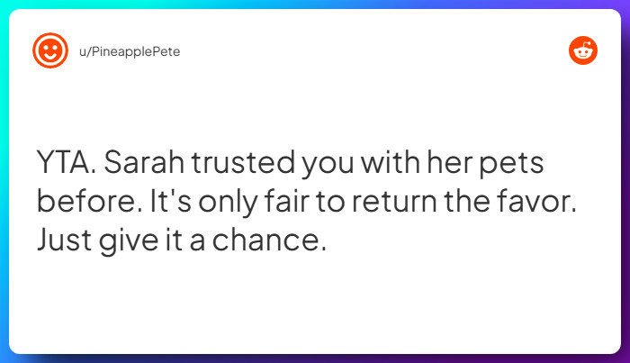 Comment from u/PineapplePete