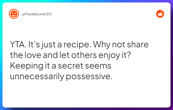 Comment from u/FoodieLover213