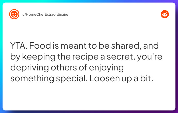 Comment from u/HomeChefExtraordinaire