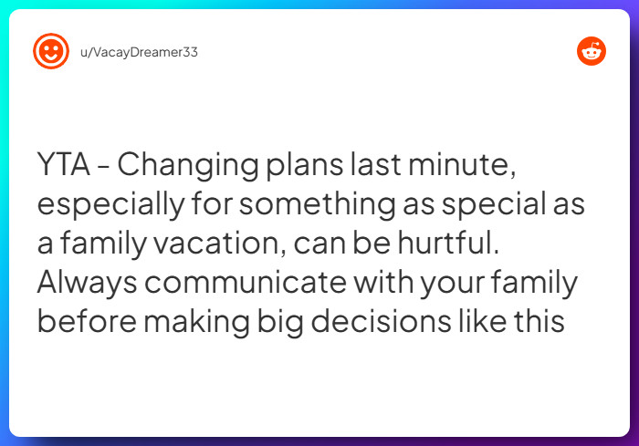 Comment from u/VacayDreamer33