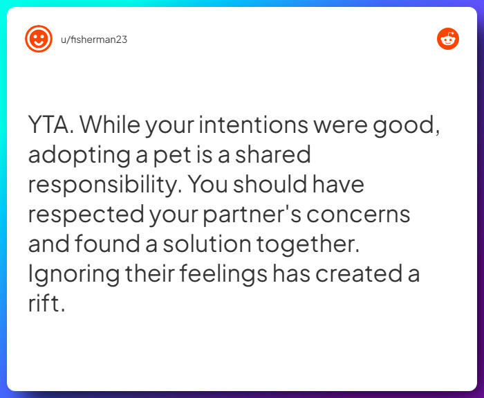 Comment from u/fisherman23