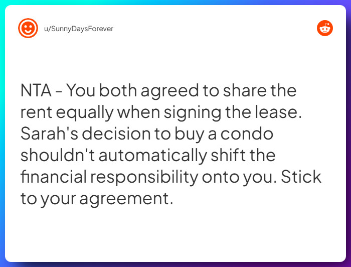 Comment from u/SunnyDaysForever