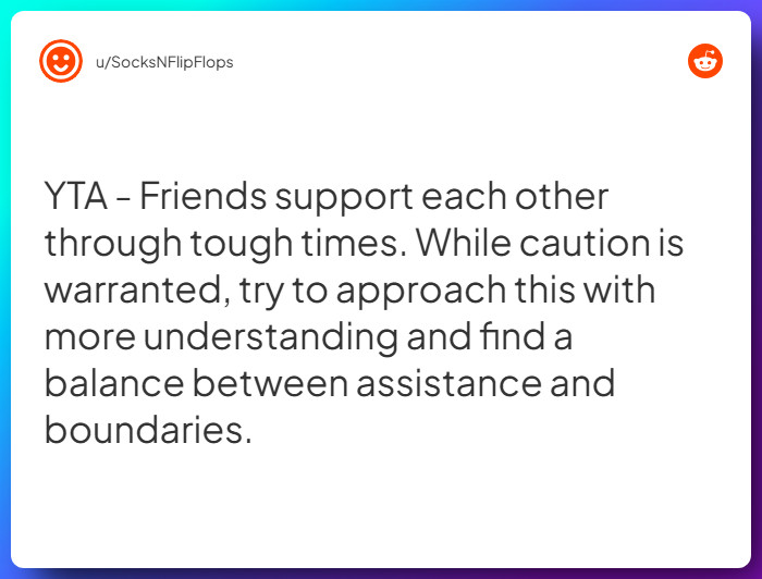 Comment from u/SocksNFlipFlops