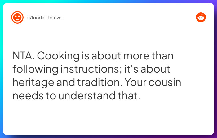 Comment from u/foodie_forever