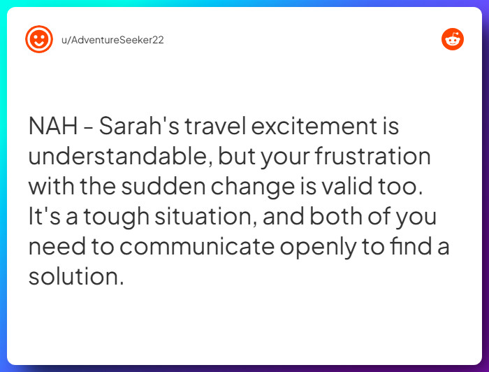 Comment from u/AdventureSeeker22