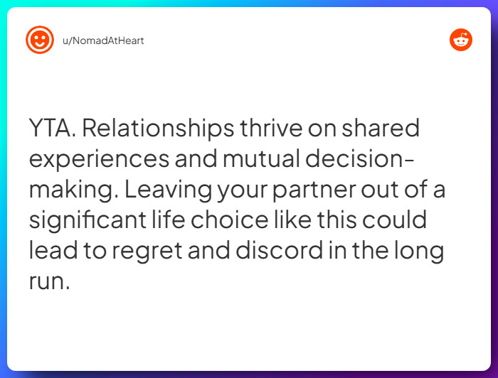 Comment from u/NomadAtHeart