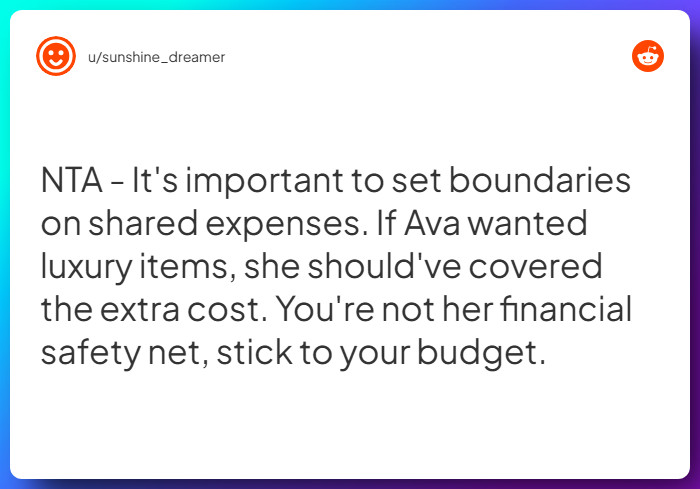 Comment from u/sunshine_dreamer