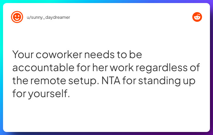 Comment from u/sunny_daydreamer