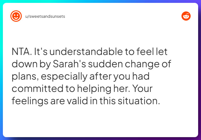 Comment from u/sweetsandsunsets