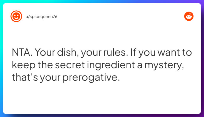 Comment from u/spicequeen76