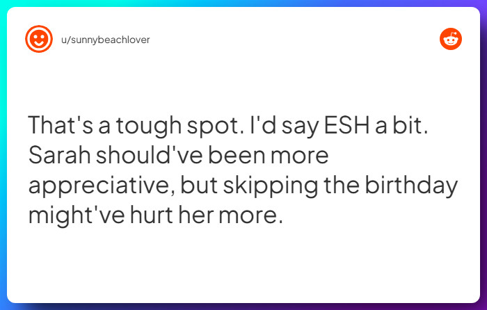 Comment from u/sunnybeachlover