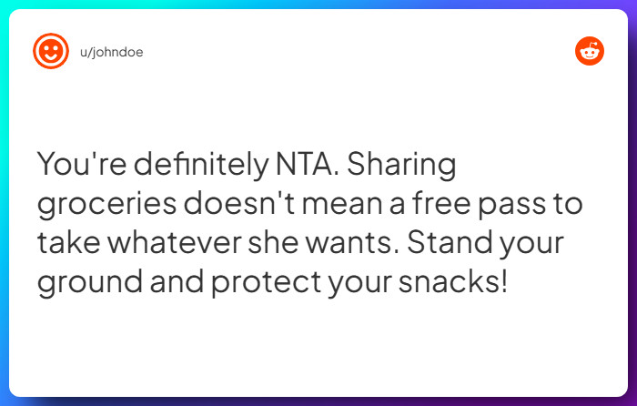 Comment from u/johndoe